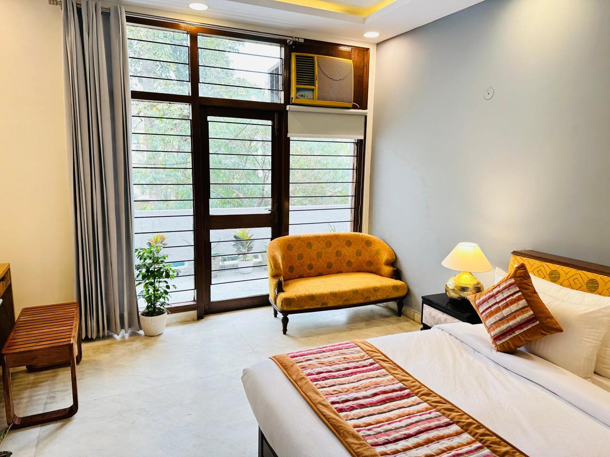 Grove Residency Hauz Khas New Delhi Couple Friendly Hotel Екстериор снимка