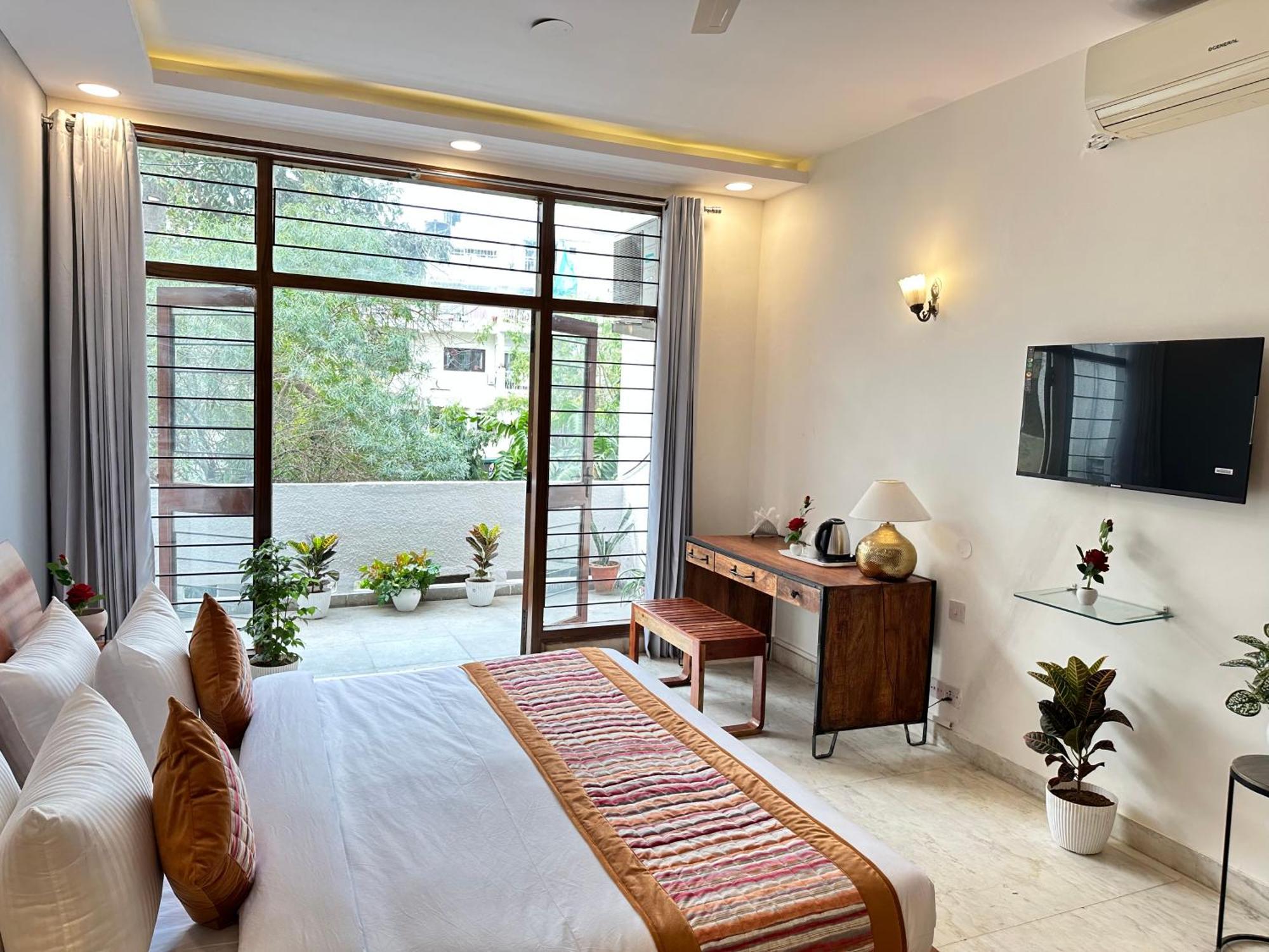 Grove Residency Hauz Khas New Delhi Couple Friendly Hotel Екстериор снимка