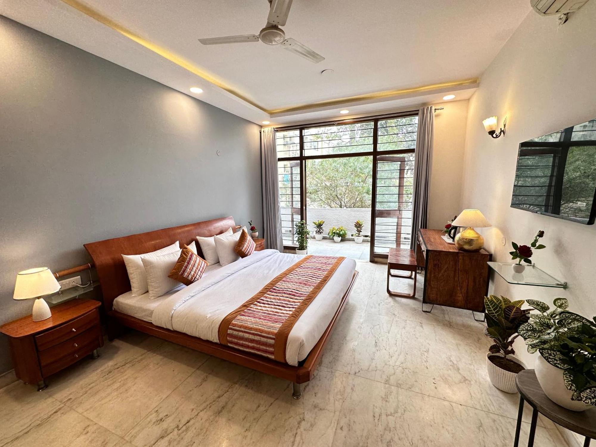 Grove Residency Hauz Khas New Delhi Couple Friendly Hotel Екстериор снимка