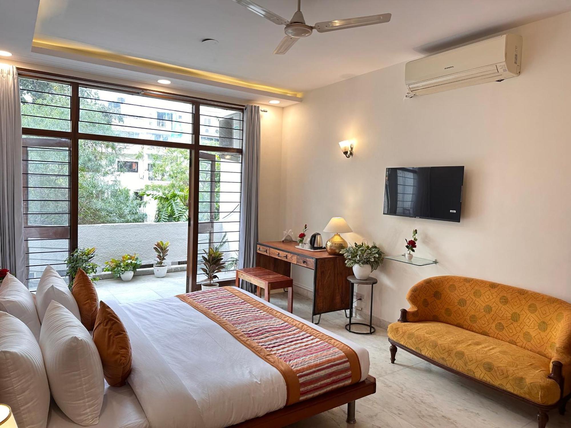 Grove Residency Hauz Khas New Delhi Couple Friendly Hotel Екстериор снимка